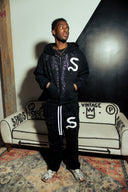 Rhinestone Zip Up Jacket