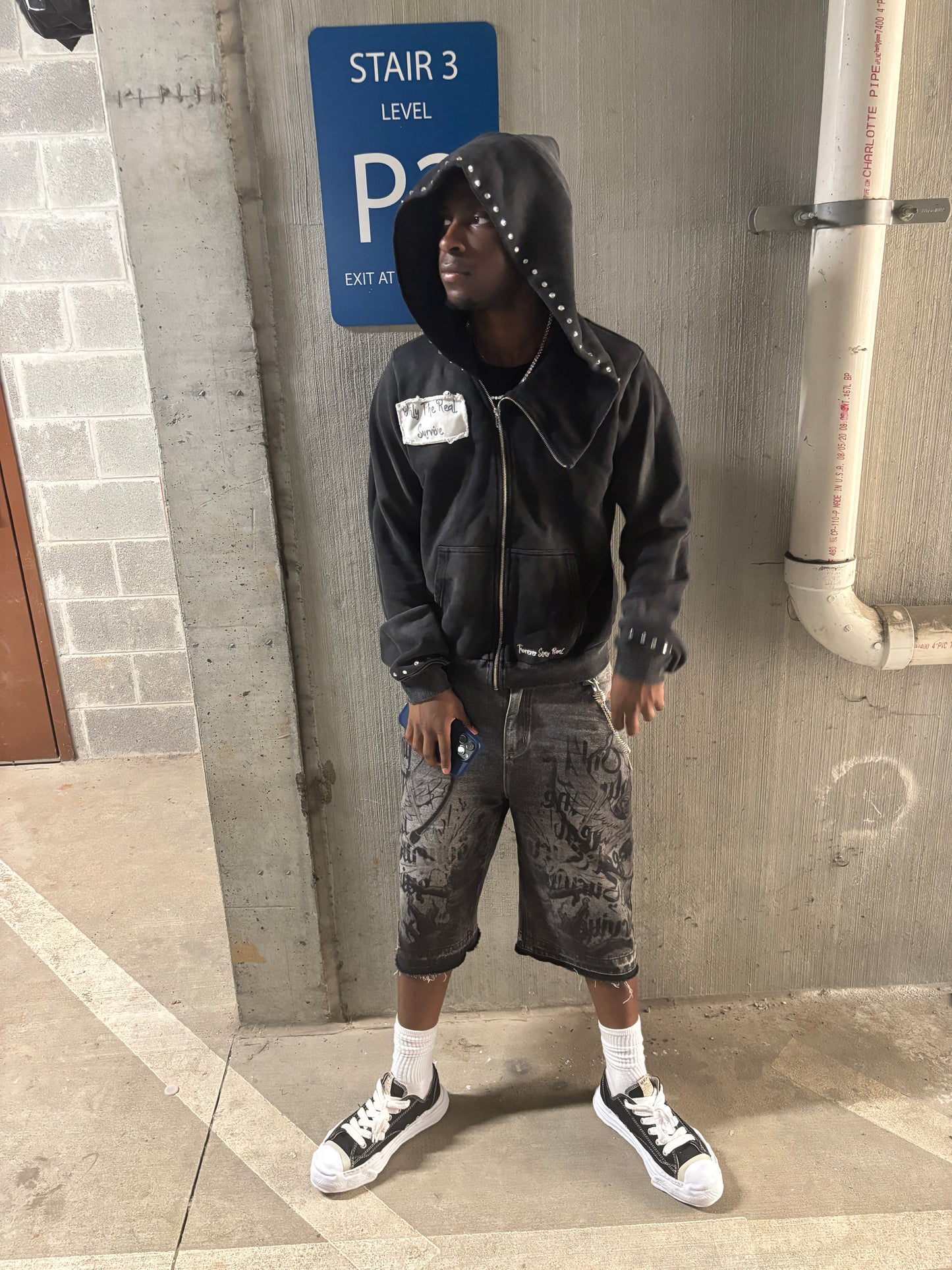 Only The Real Survive Jean Shorts