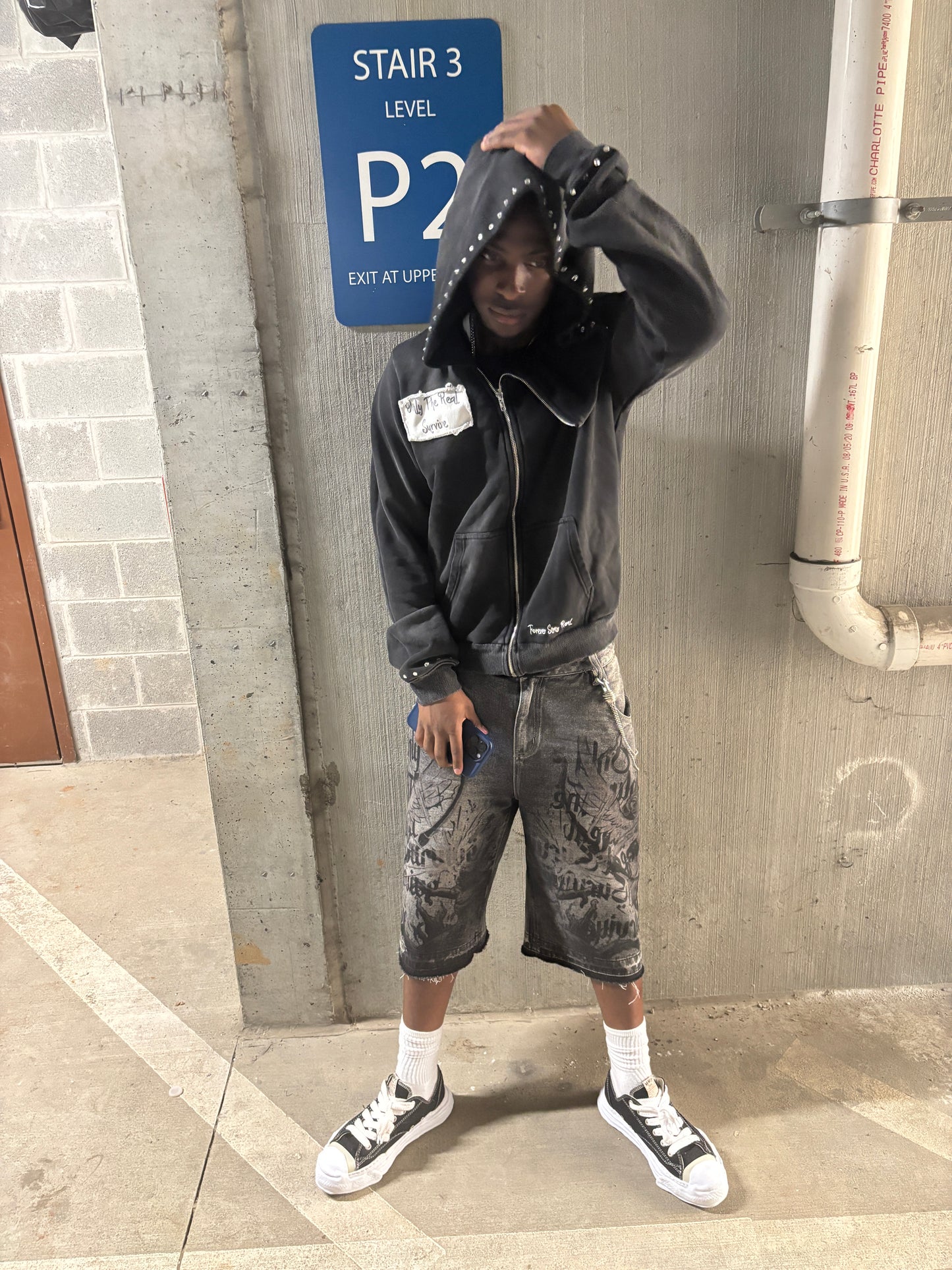 Only The Real Survive Jean Shorts