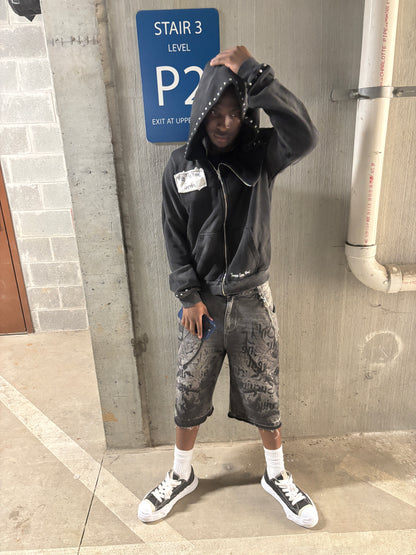 Only The Real Survive Jean Shorts