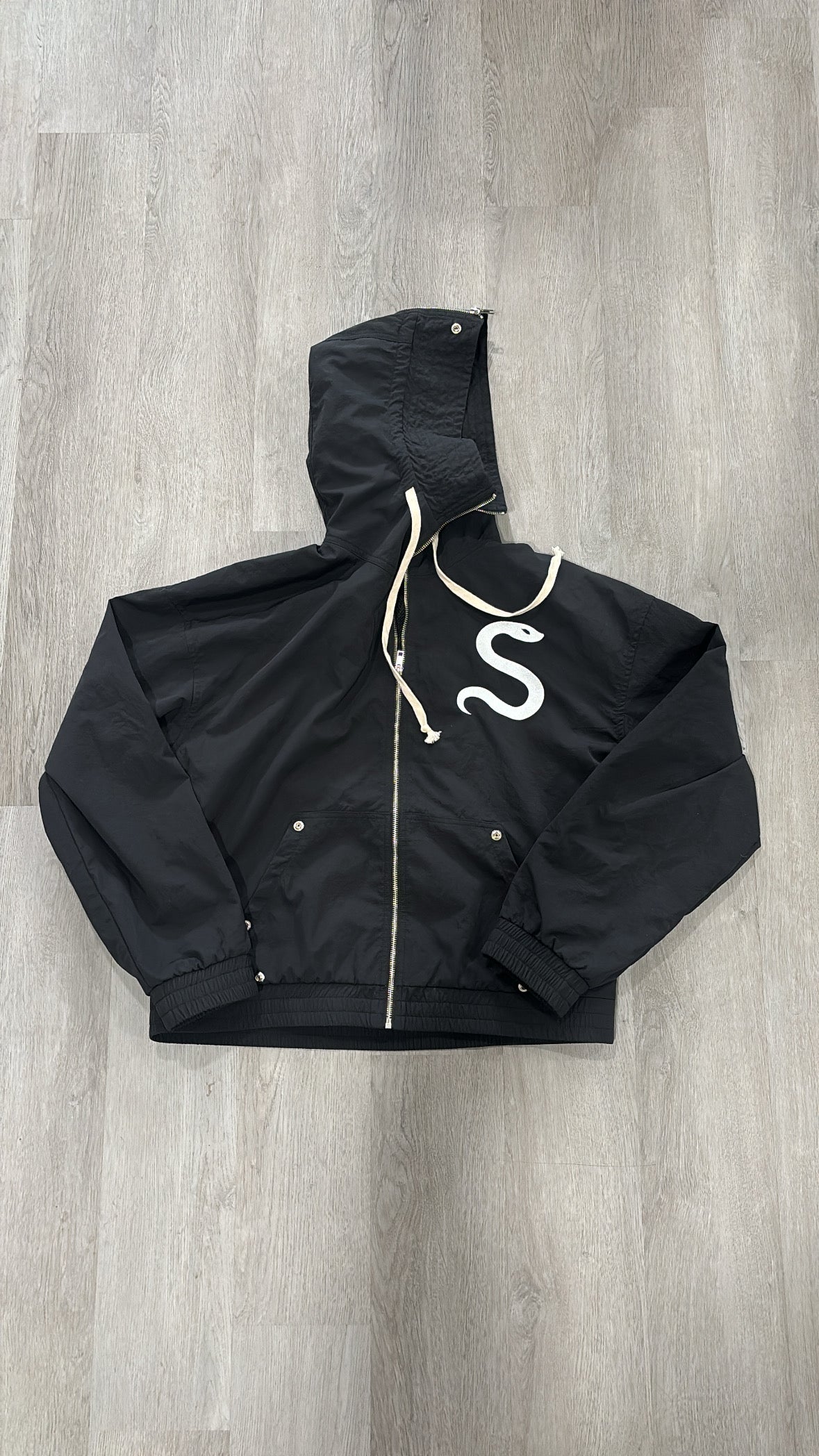 Snake logo Windbreaker jacket