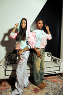 Reversible Pink And Teal Hoodie